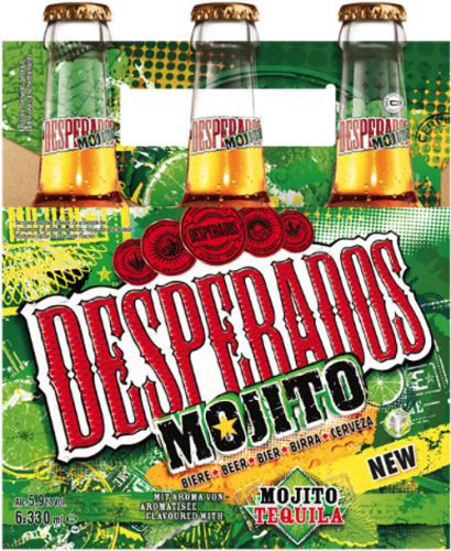 Desperados Mojito set van 6 flesjes á 0,33 liter